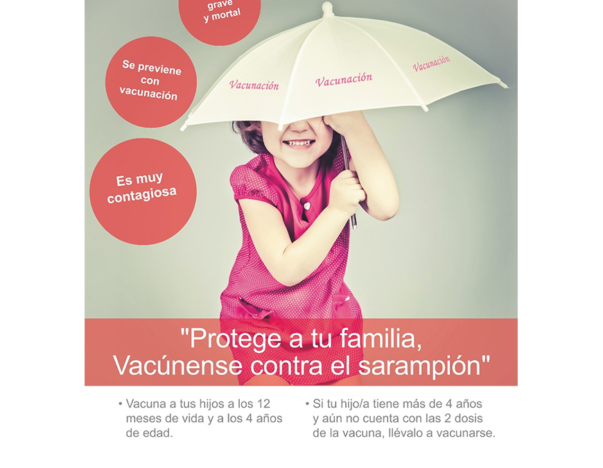 Riesgo de sarampión sigue latente: importación del virus puede frenarse con vacunación