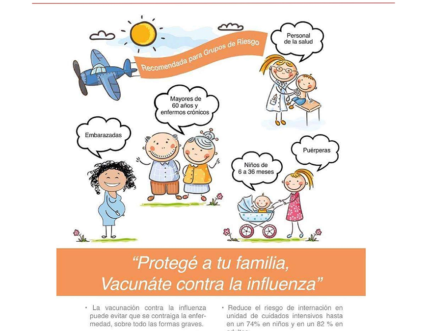 Vacunate: el 64% de la población de riesgo ya está protegida contra la influenza