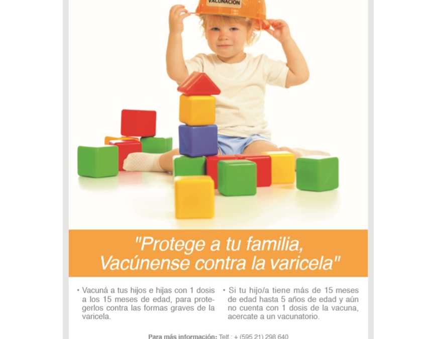 Varicela, enfermedad contagiosa prevenible con vacunación