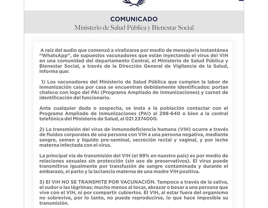 COMUNICADO