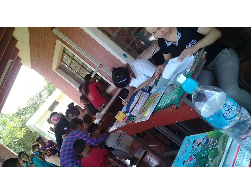 Captación de sintomáticos respiratorios y asistencia a comunidad indígena de Caaguazú