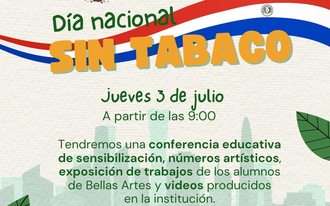 Día nacional sin humo de tabaco será celebrado con conferencia educativa