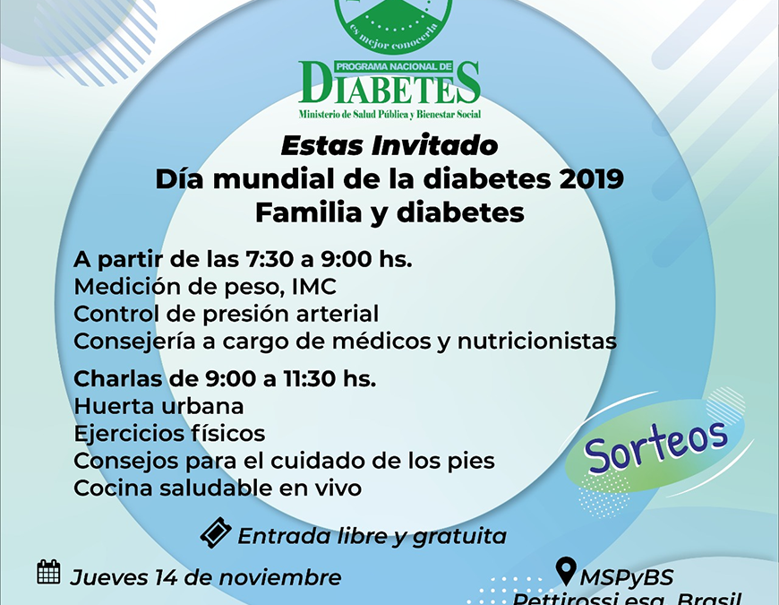 Este jueves, te esperamos a la jornada de control y detección por el día de la diabetes