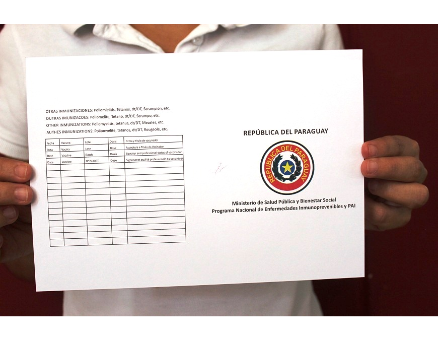 Si vas a Brasil, debes contar con el Certificado Internacional de Vacunación contra la fiebre amarilla