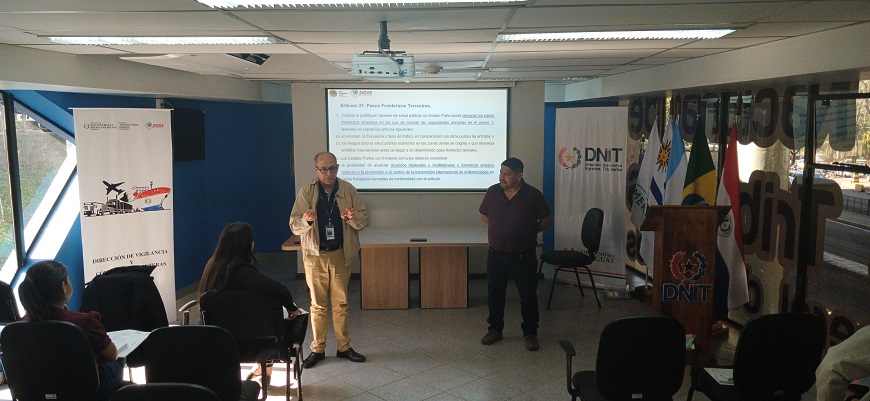 Se llevan a cabo capacitaciones en vigilancia epidemiológica, en puntos de entrada al país