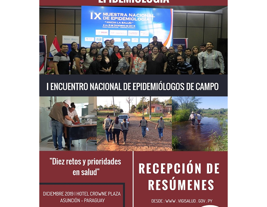 Último día para recepción de resúmenes de investigación para Muestra de Epidemiología