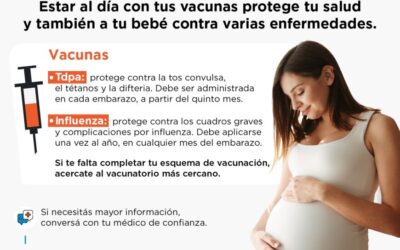 Vacunación en el embarazo: cuidarte también protege a tu bebé