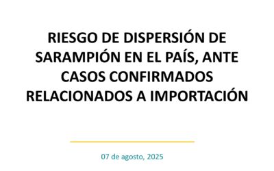 Paraguay activa alerta por sarampión ante riesgo de dispersión relacionado a casos de importación