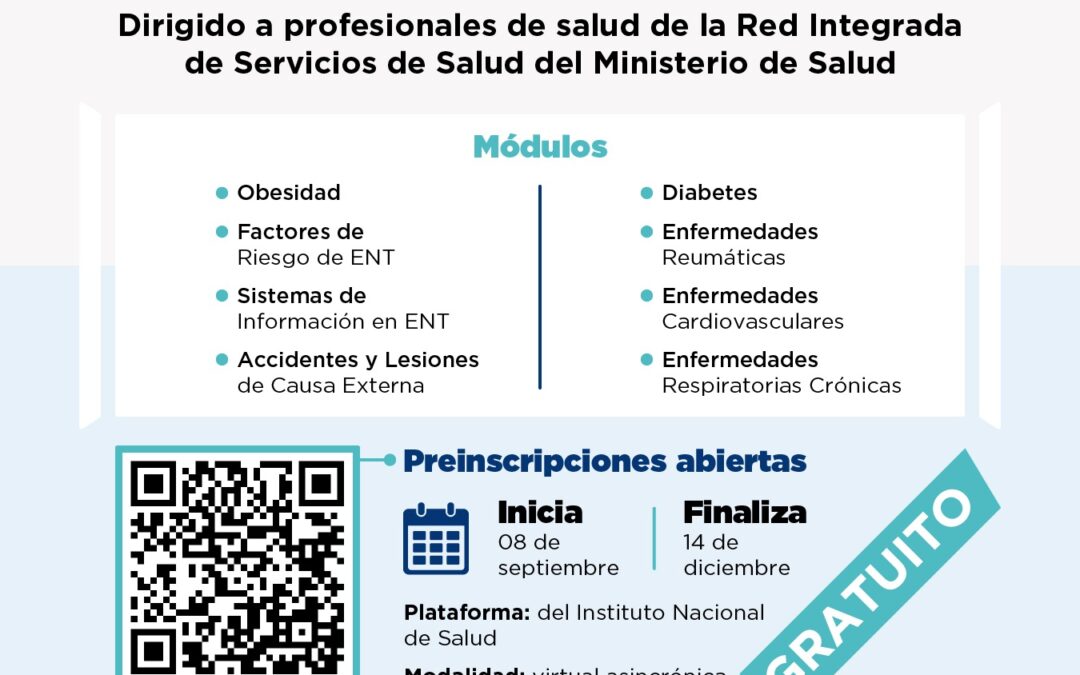 Participá del curso virtual de capacitación en prevención y manejo de enfermedades no transmisibles
