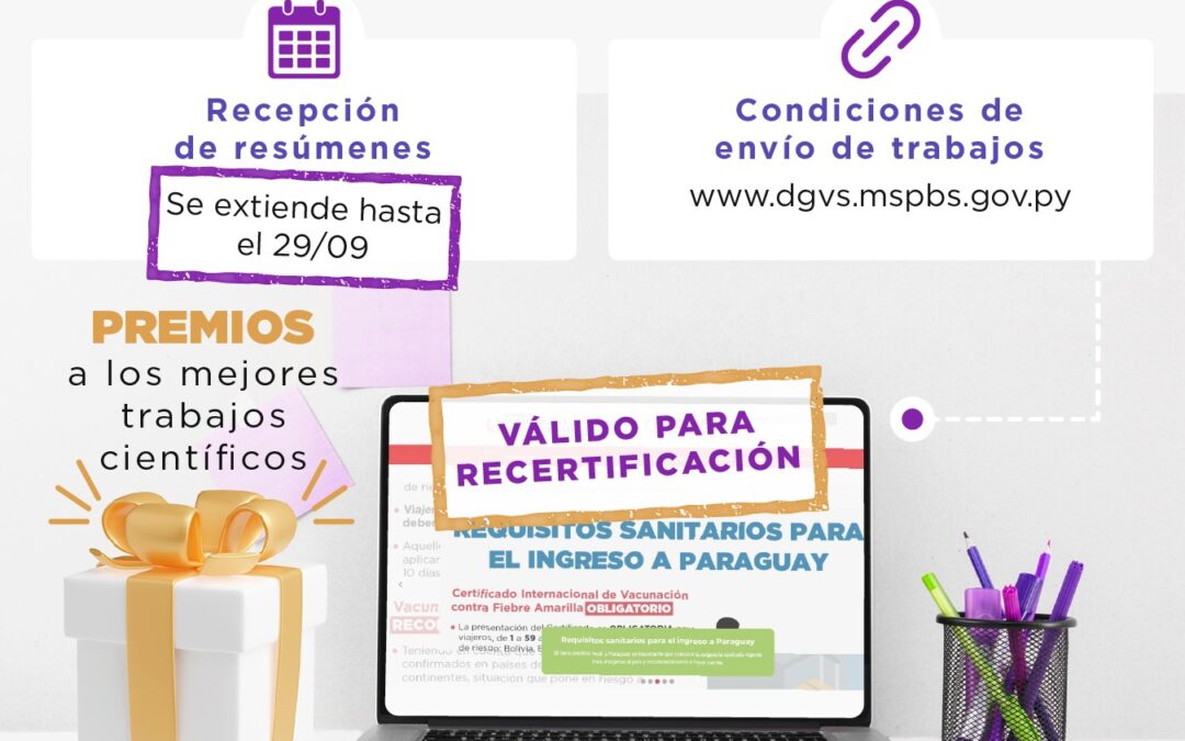 Vigilancia amplía plazo para presentar resúmenes para la Muestra Nacional de Epidemiología