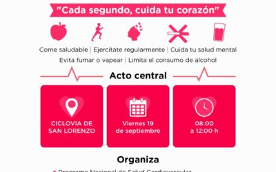 Septiembre Rojo: oficializarán campaña para impulsar el cuidado de la salud cardiovascular