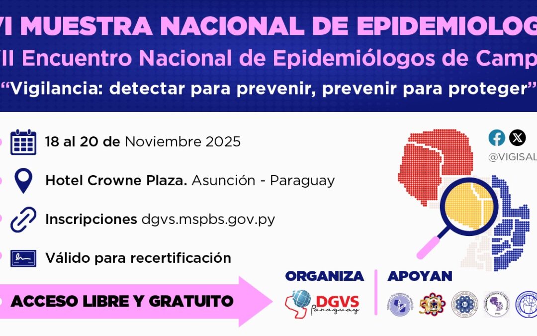 Llega otra edición de la Muestra Nacional de Epidemiología