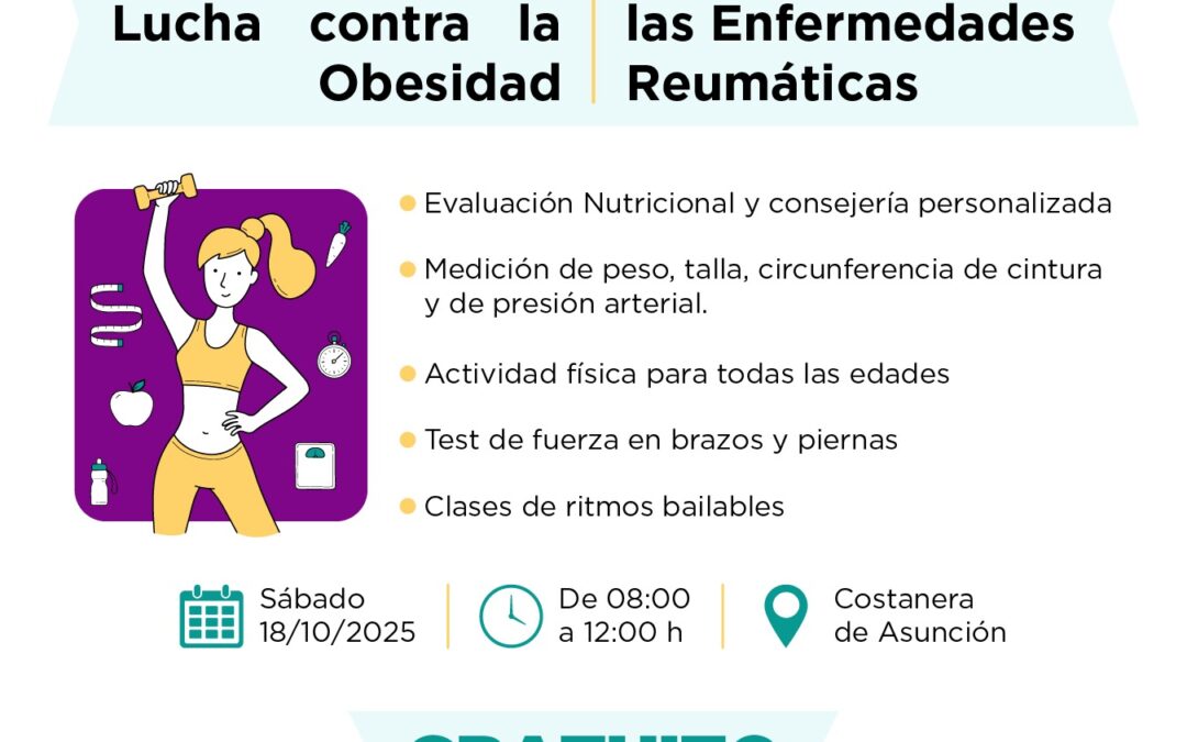 Preparan jornada saludable por el día de la obesidad y las enfermedades reumáticas