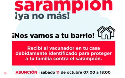 Vacunación en tu barrio: jornada de inmunización contra el sarampión