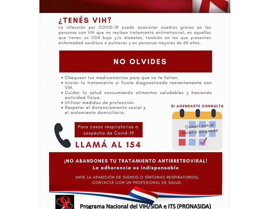 VIH: pacientes no deben abandonar su tratamiento