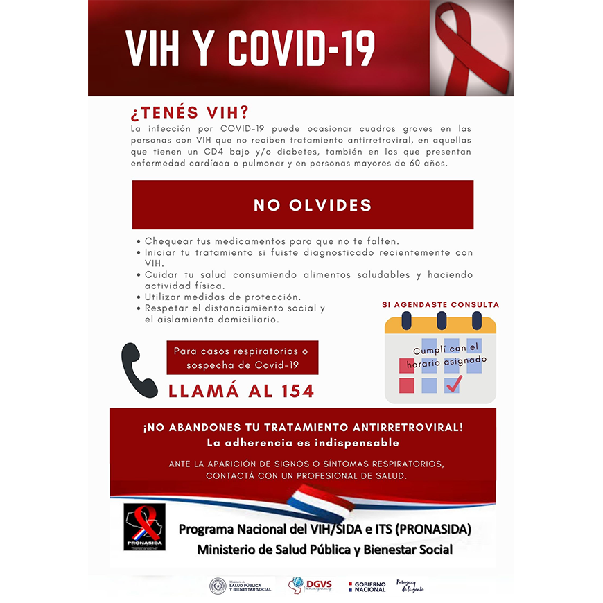 VIH pacientes no deben abandonar su tratamiento – 13-05-20