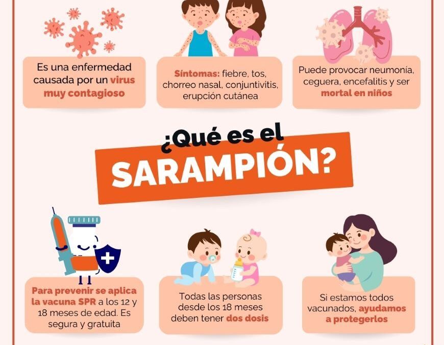 Sarampión: riesgo de dispersión sigue latente debido a poblaciones no vacunadas