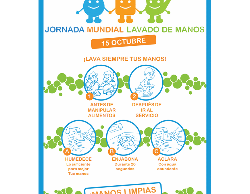 Cuida tu salud, salva tu vida, lávate las manos