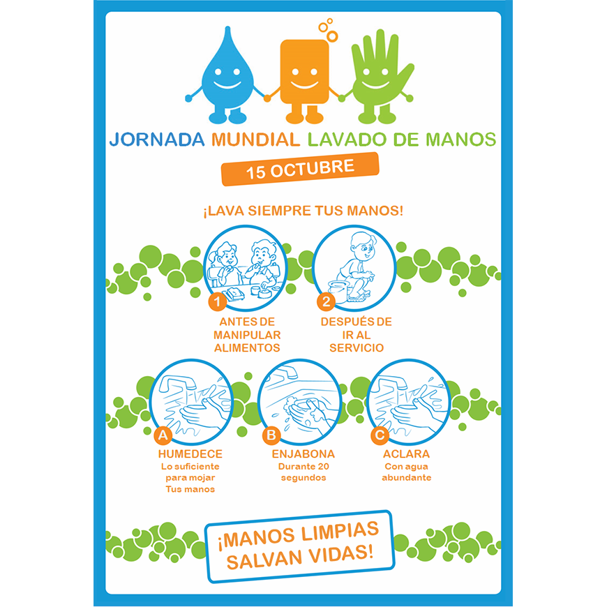Cuida tu salud salva tu vida lávate las manos – 14-10-2020