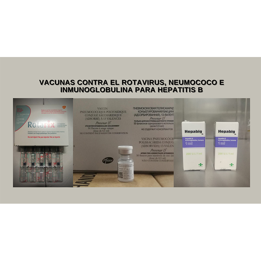 Llegaron vacunas contra el neumococo rotavirus e inmunoglobulina antihepatitis B – 14-09-2020
