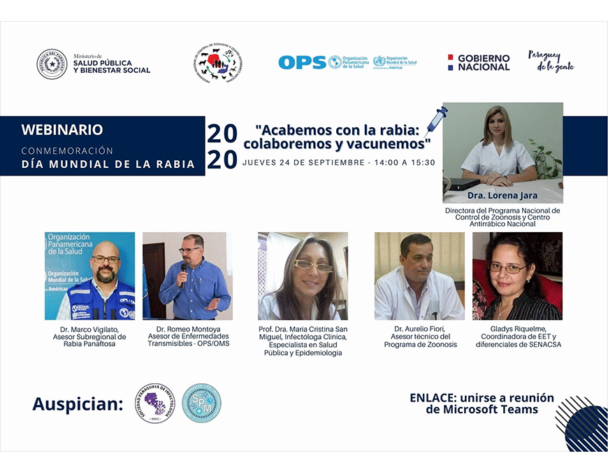 Webinario de Conmemoración: Día Mundial de la Rabia