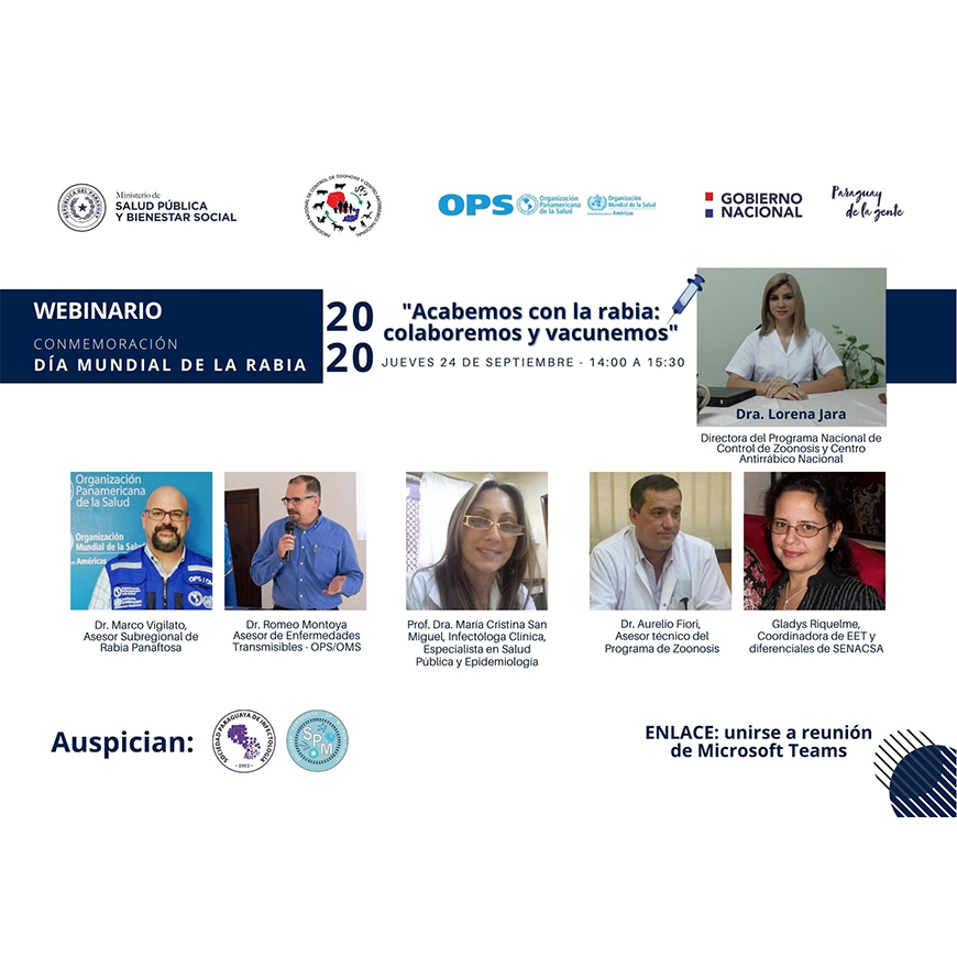 Webinario de Conmemoración Día Mundial de la Rabia – 23-09-2020