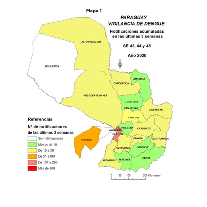 Dengue notificaciones de casos sospechosos se mantienen en progresivo aumento – 18-11-2020