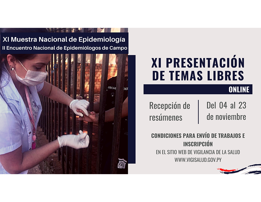 Inicia recepción de trabajos e inscripción para la XI Muestra Nacional de Epidemiología