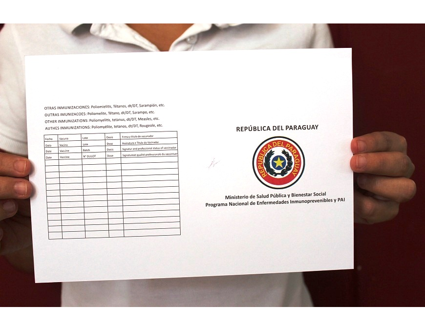 Certificado internacional de vacunación, exigencia para viajar a Brasil y otros países endémicos de fiebre amarilla