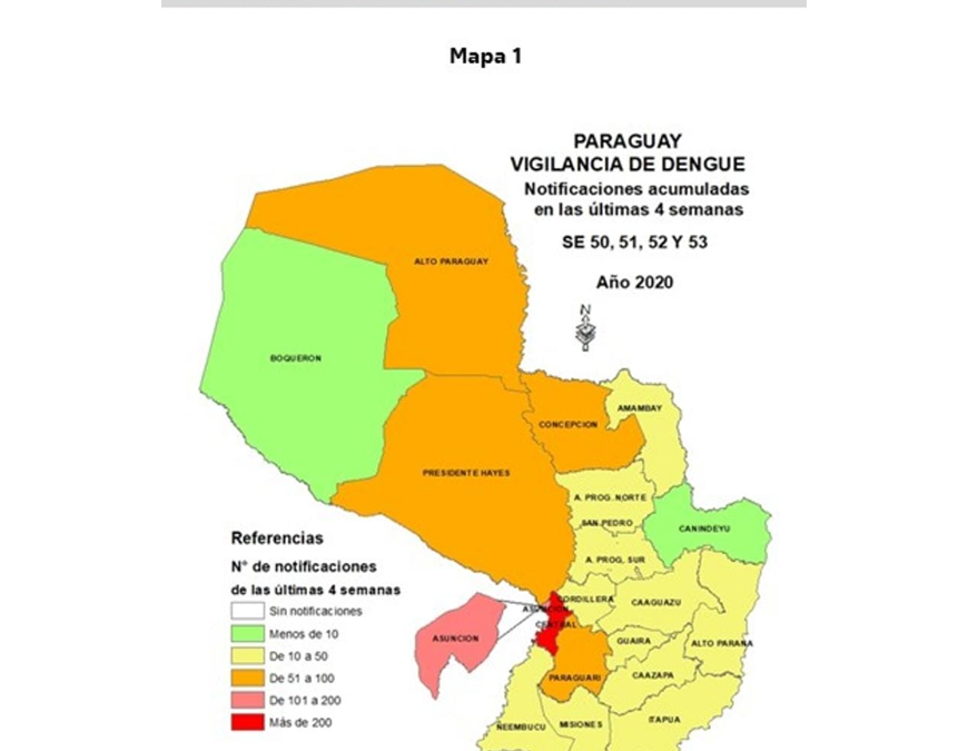 Dengue registra un promedio de 287 notificaciones por semana