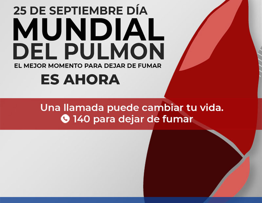 Día mundial del pulmón se conmemora este 25 de septiembre