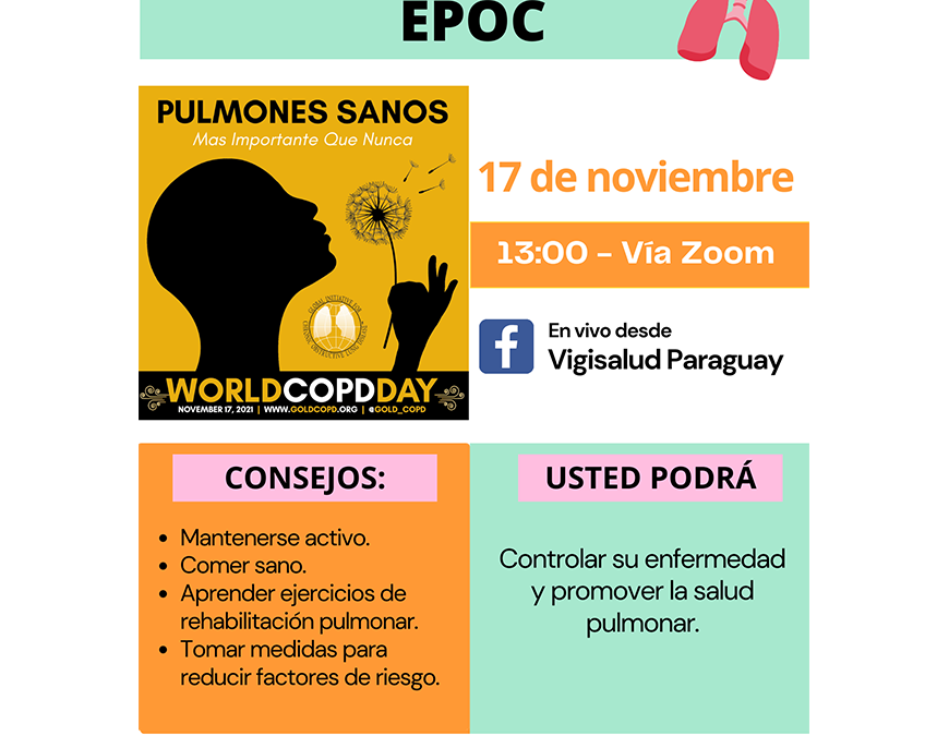 Dictarán charla sobre cuidados para el paciente con EPOC