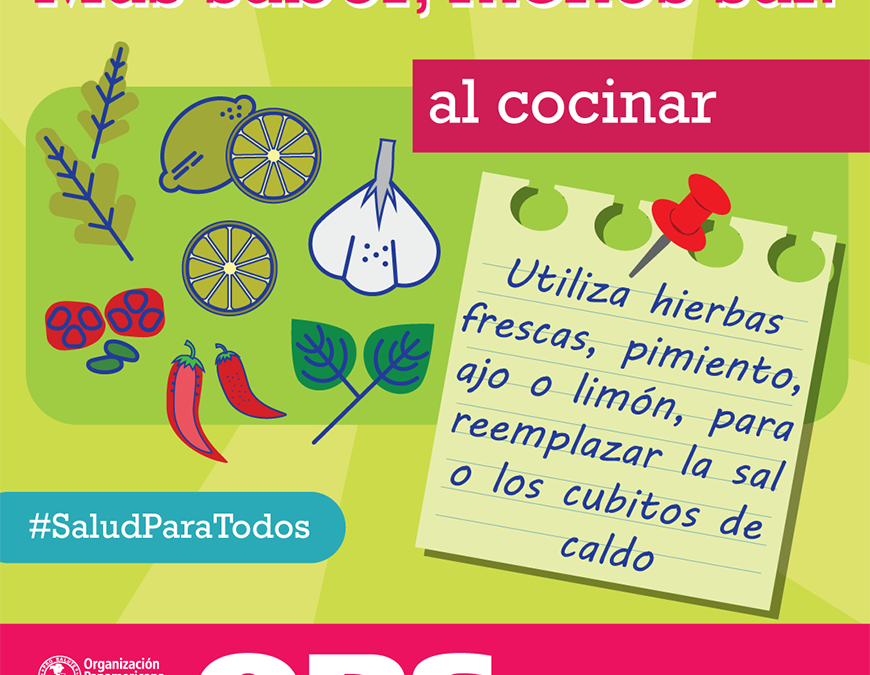 «Más sabor, menos sal, una propuesta saludable y divertida