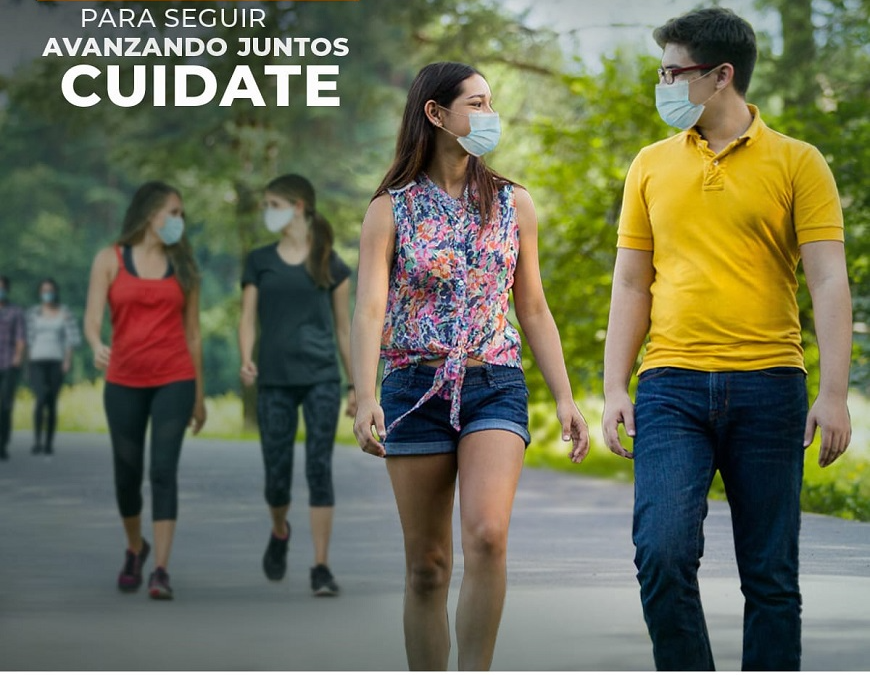 Peregrinantes deben usar mascarilla y seguir con los cuidados