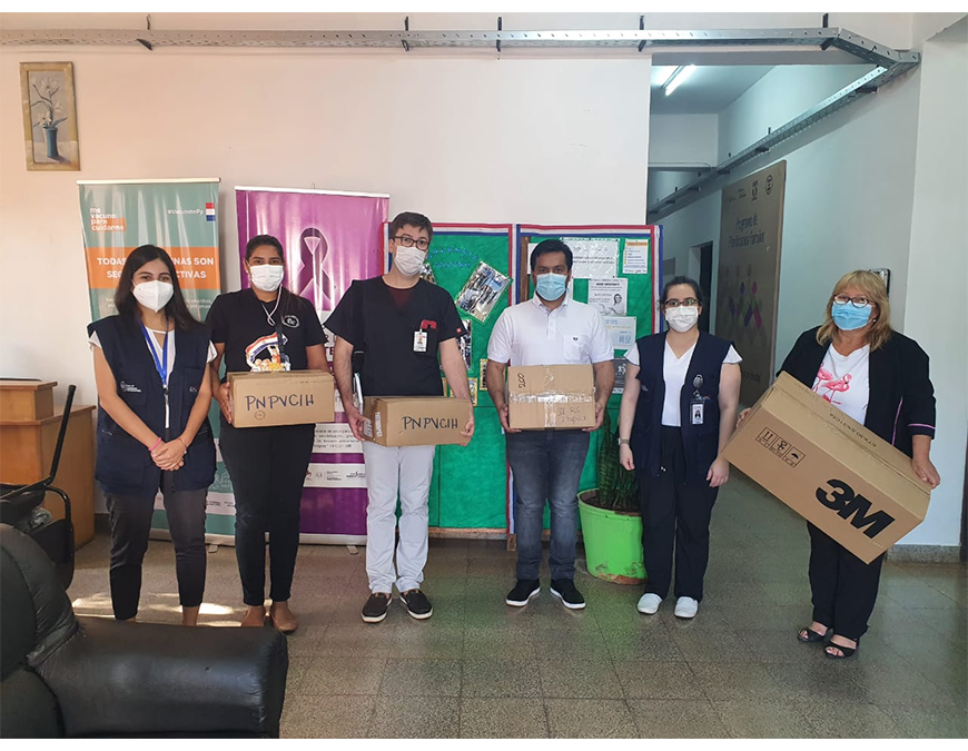 Entregan más de 1.000 equipos de protección individual a personal sanitario de Itapúa