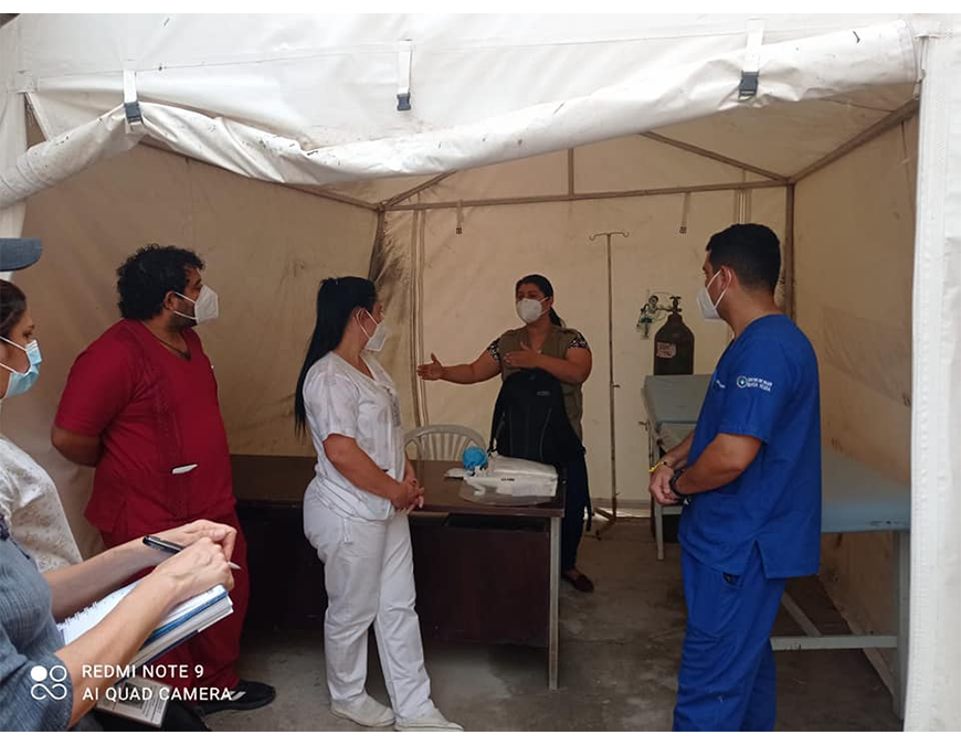 Equipo de control de infecciones contribuyó al fortalecimiento de hospitales en la respuesta a la pandemia