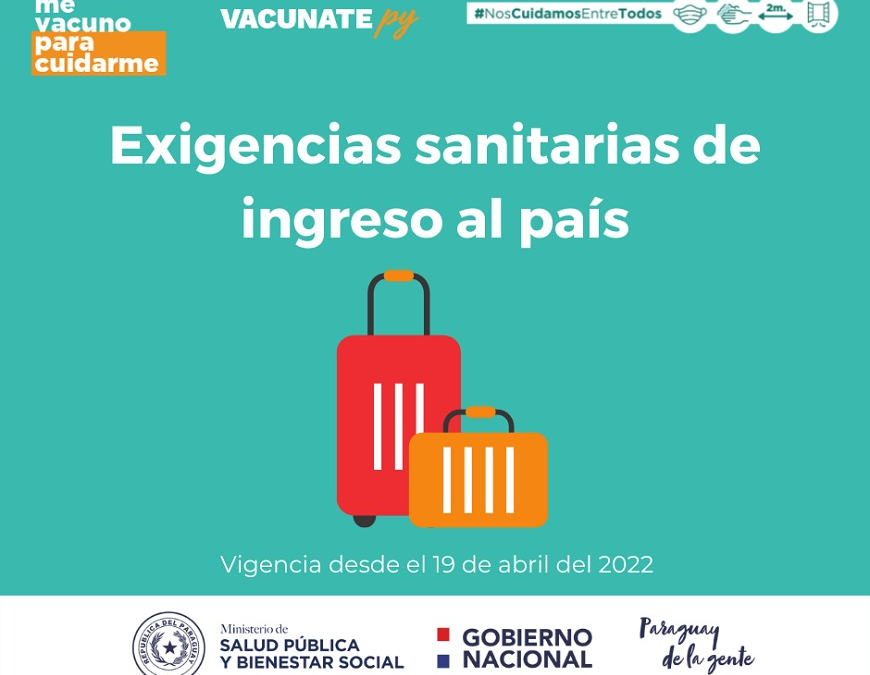 Rigen nuevas exigencias sanitarias de ingreso a Paraguay