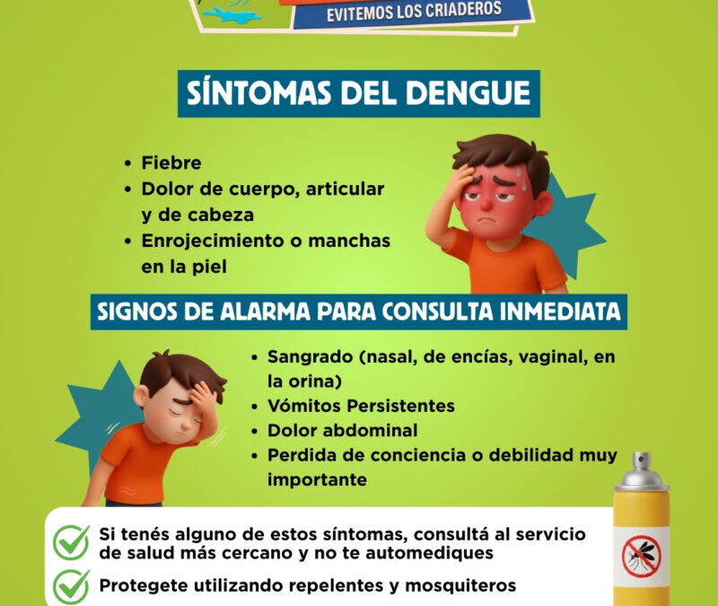 Dengue: si estás con síntomas, no viajes