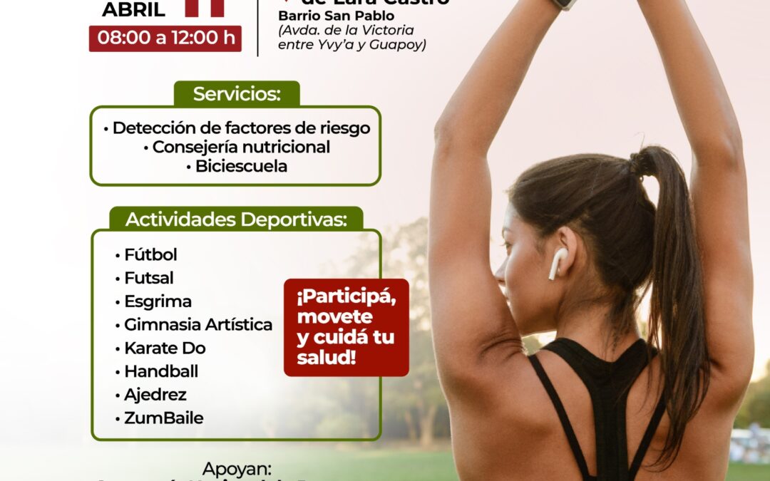 Preparan jornada deportiva por el día mundial de la actividad física y de la salud