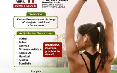 Preparan jornada deportiva por el día mundial de la actividad física y de la salud
