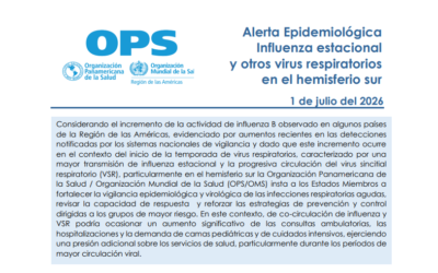 Alerta por incremento de influenza y otros virus respiratorios en países del hemisferio sur