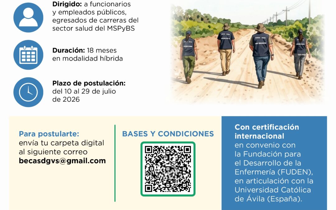 Salud convoca a becas completas de Maestría en Epidemiología de Campo con certificación internacional